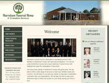 Tablet Screenshot of harrelsonfuneralhome.com